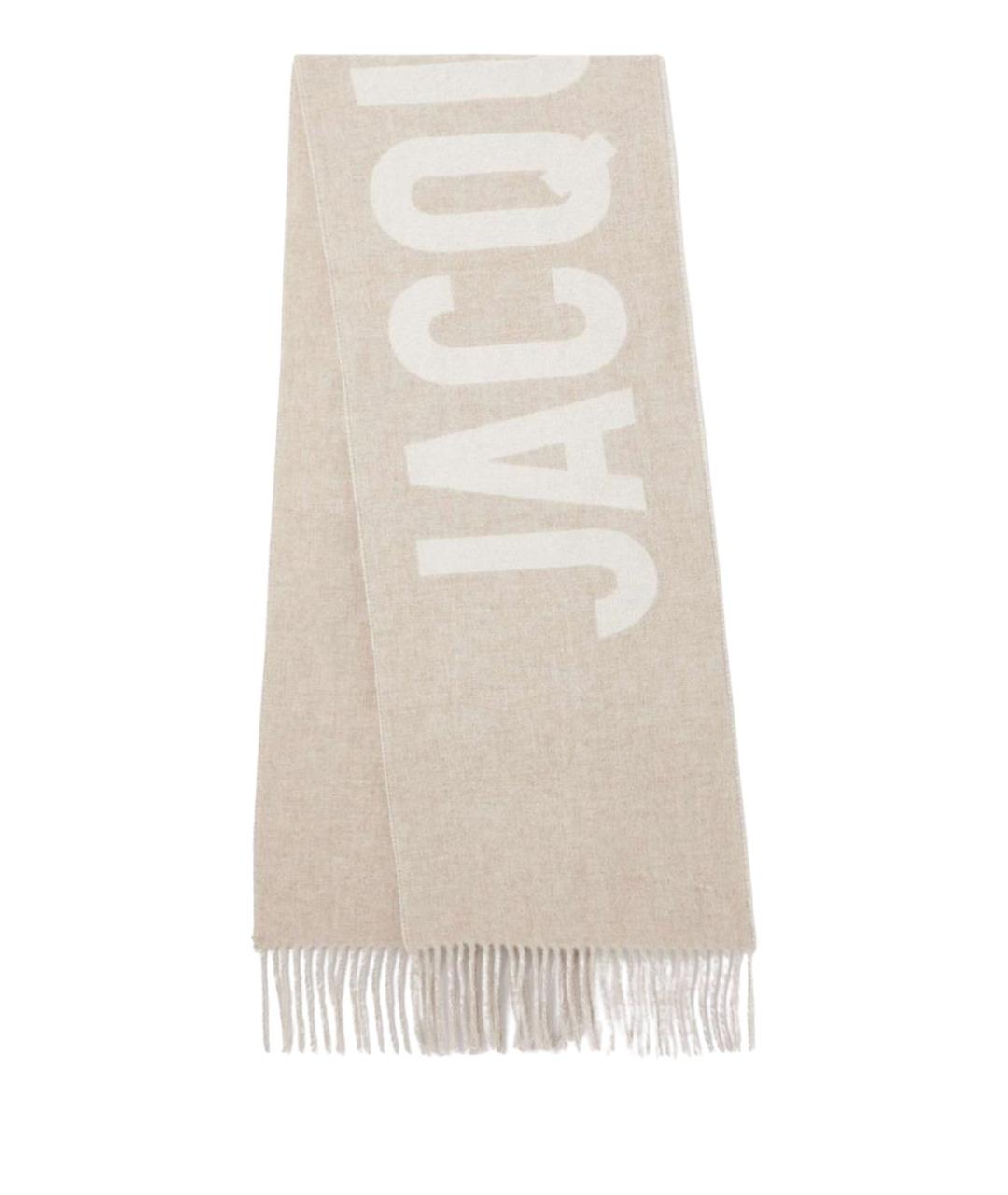 JACQUEMUS Бежевый шерстяной шарф, фото 1