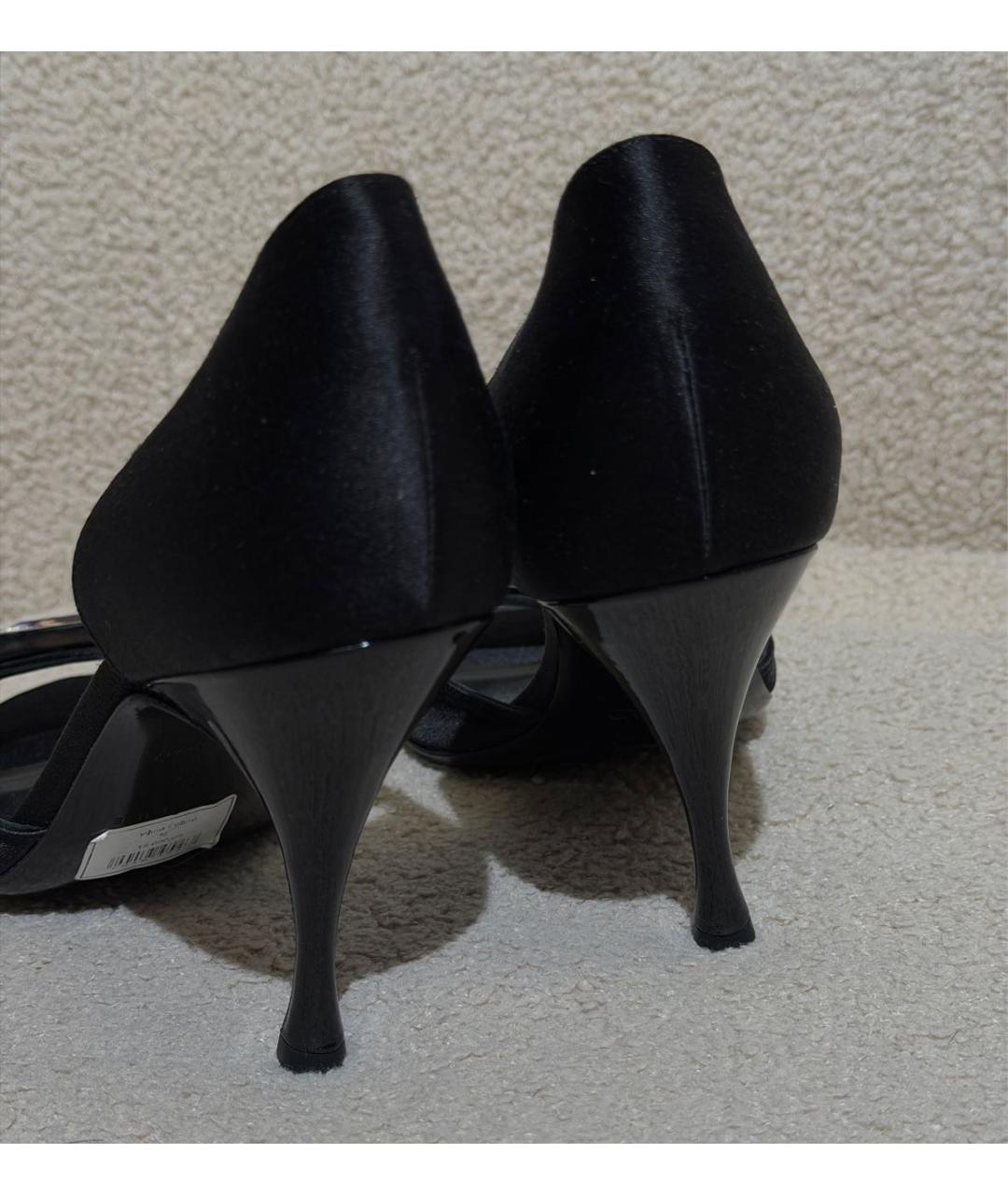 CELINE Черные текстильные туфли, фото 4