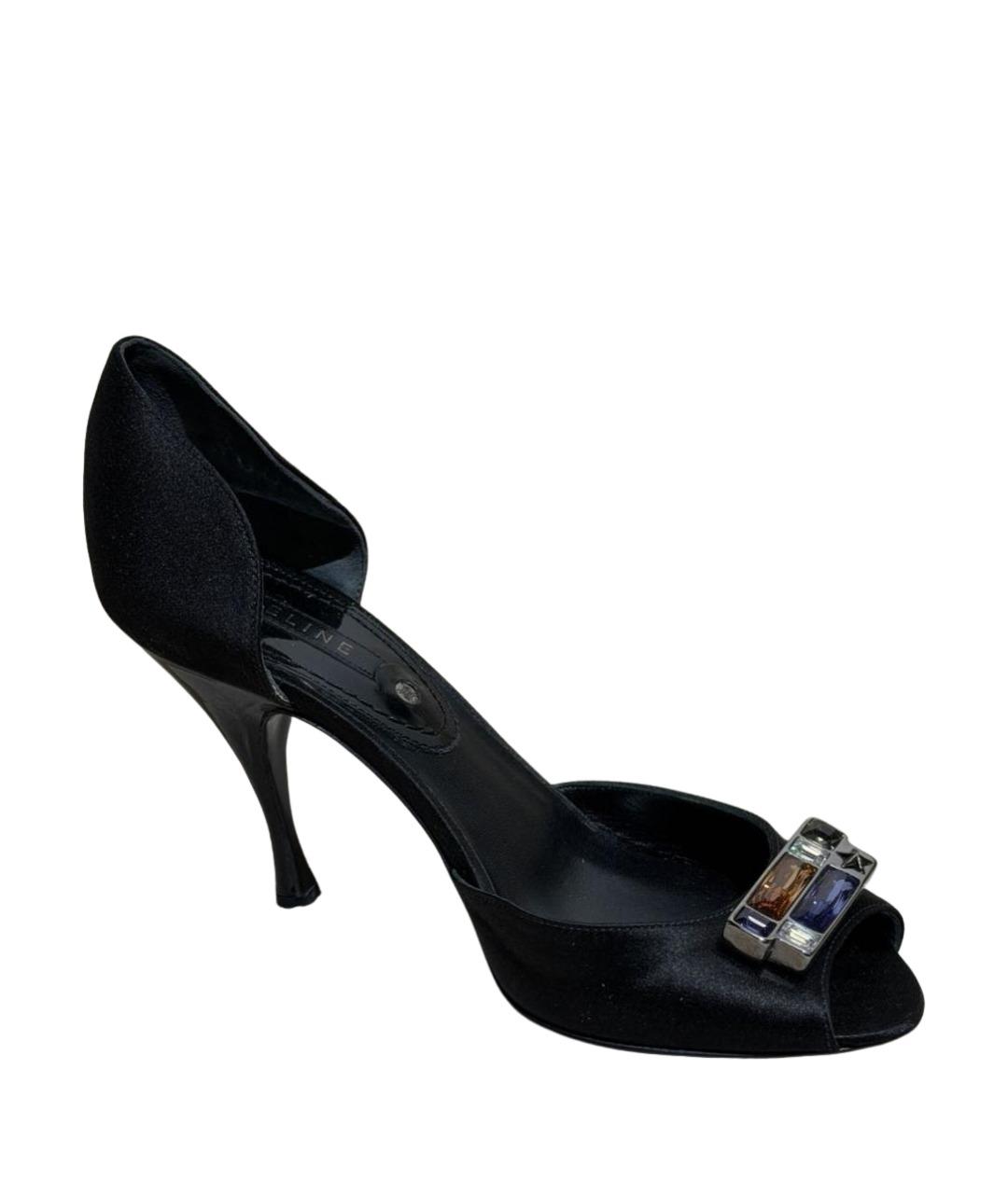 CELINE Черные текстильные туфли, фото 1