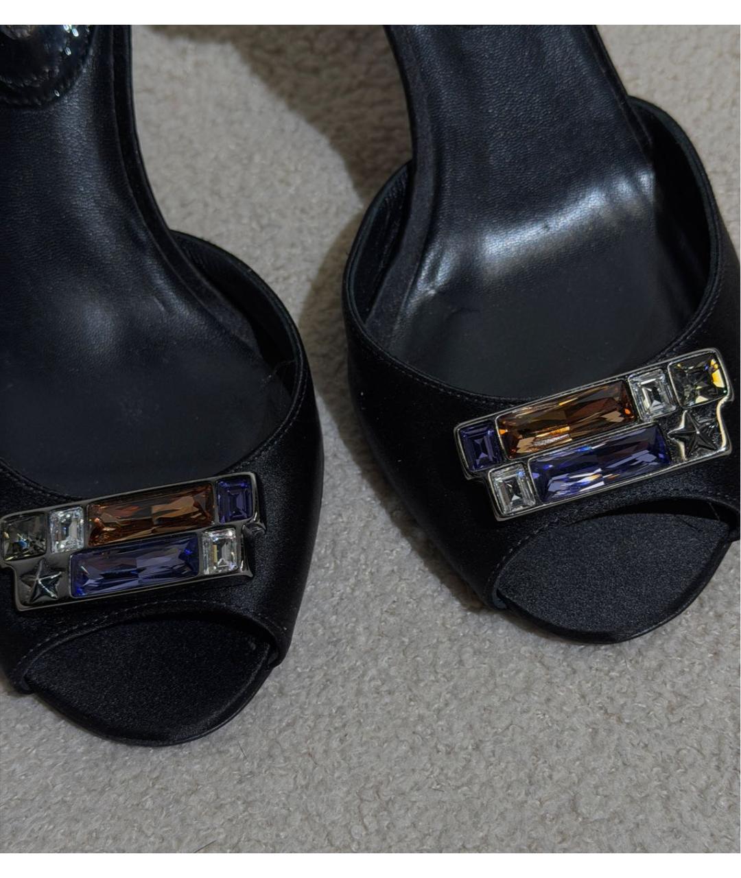 CELINE Черные текстильные туфли, фото 6