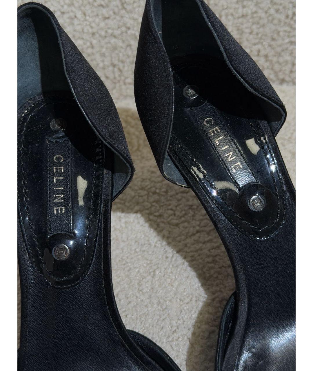 CELINE Черные текстильные туфли, фото 3