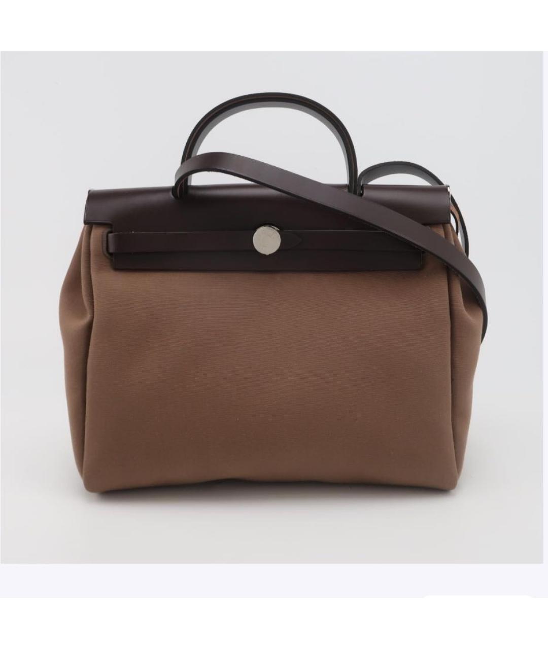 HERMES Коричневая кожаная сумка через плечо, фото 6