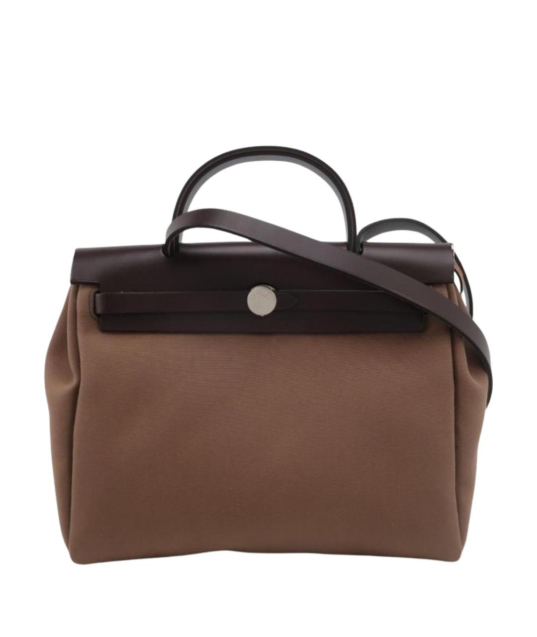 HERMES Коричневая кожаная сумка через плечо, фото 1