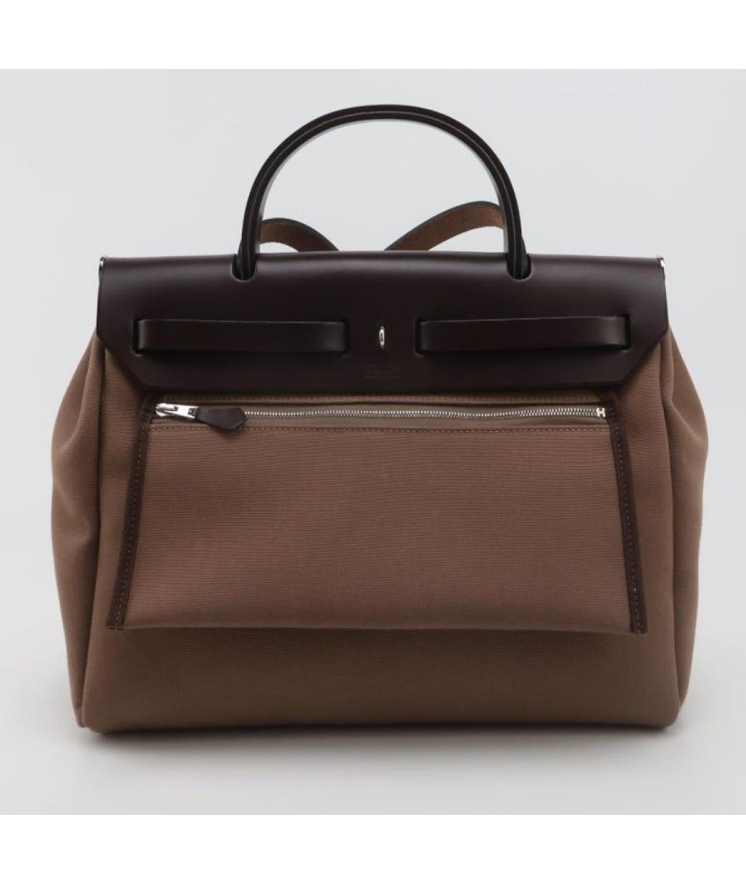 HERMES Коричневая кожаная сумка через плечо, фото 3