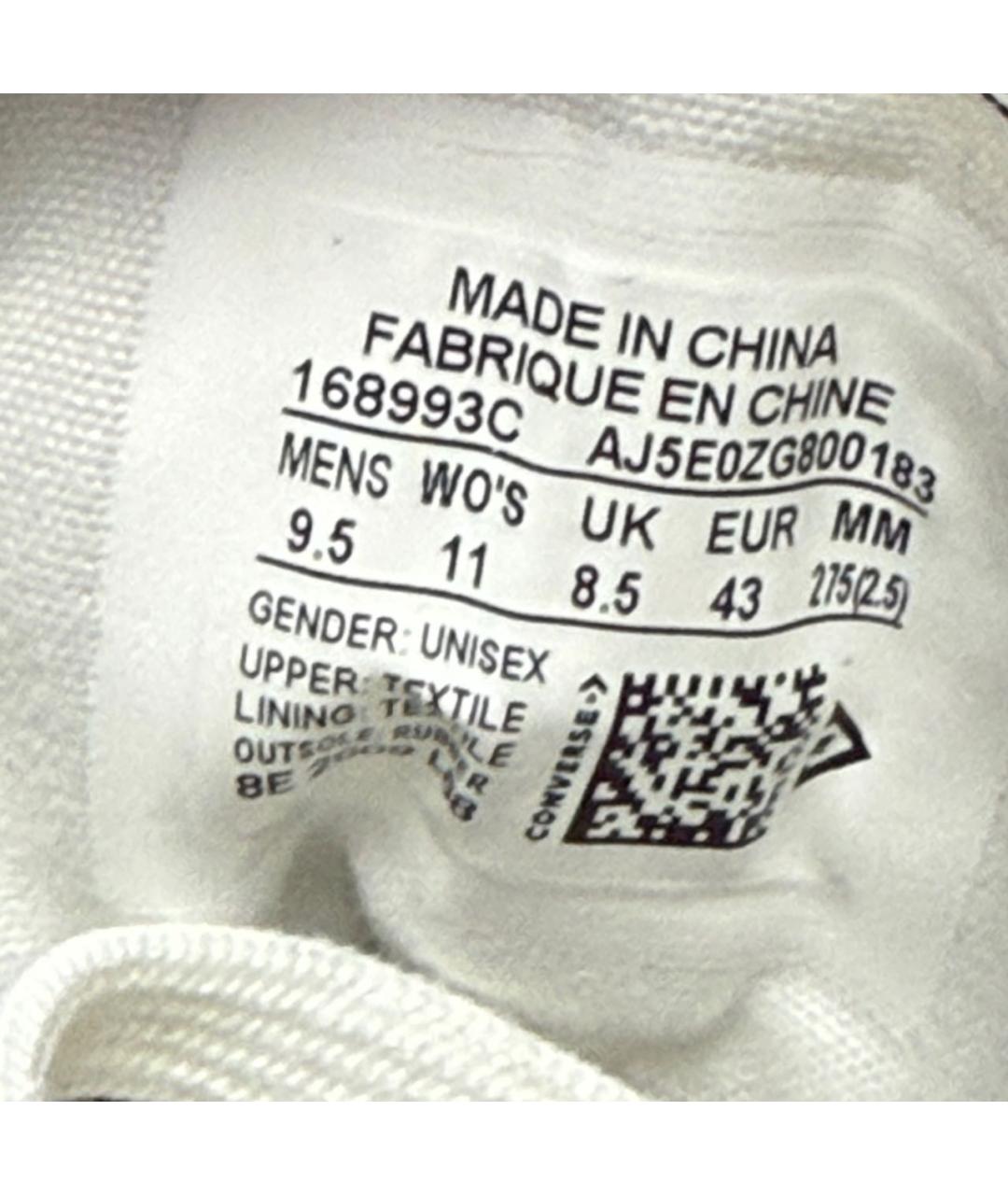 CONVERSE Мульти текстильные высокие кроссовки / кеды, фото 6