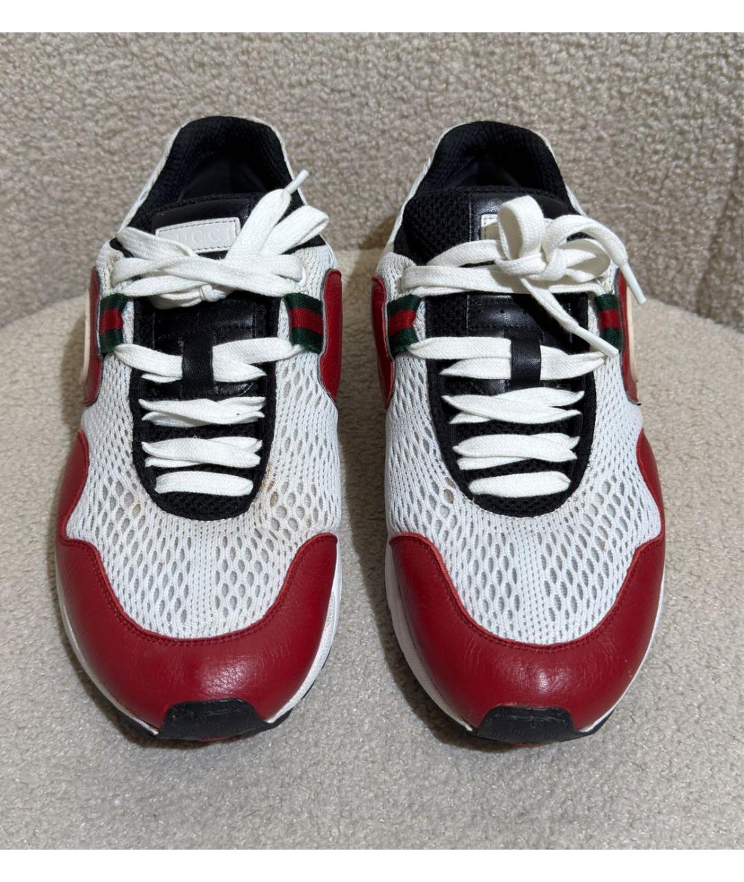 GUCCI Мульти текстильные низкие кроссовки / кеды, фото 2