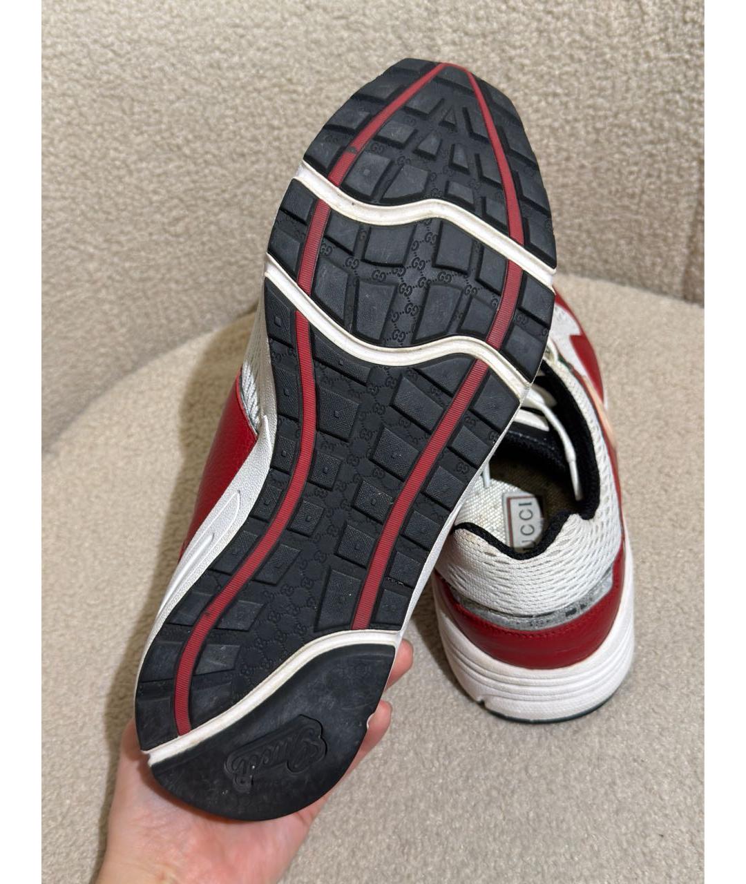 GUCCI Мульти текстильные низкие кроссовки / кеды, фото 6