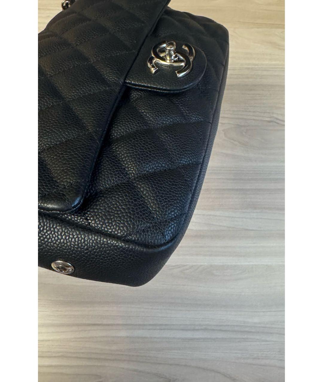 CHANEL Черная кожаная сумка через плечо, фото 3