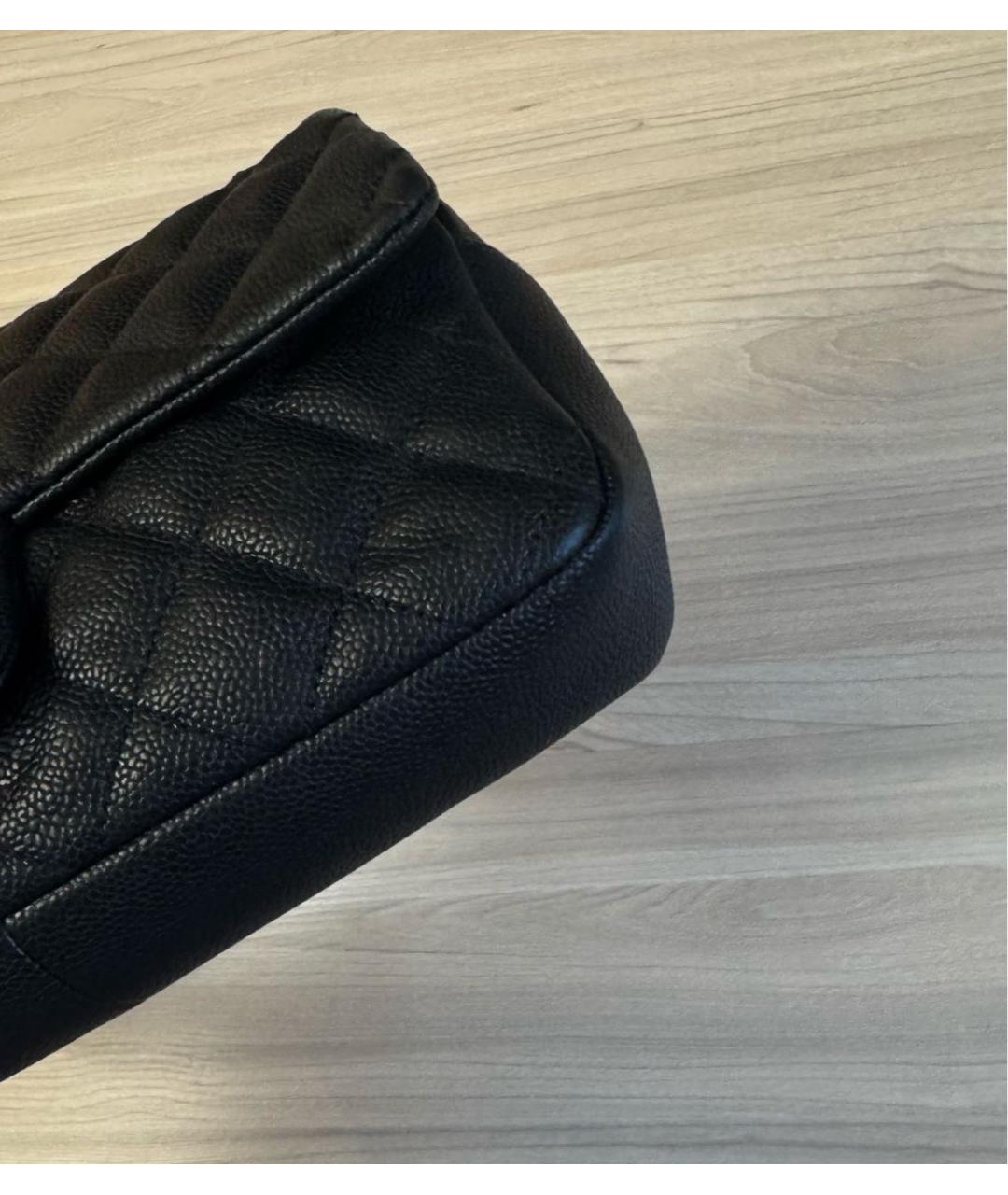 CHANEL Черная кожаная сумка через плечо, фото 4