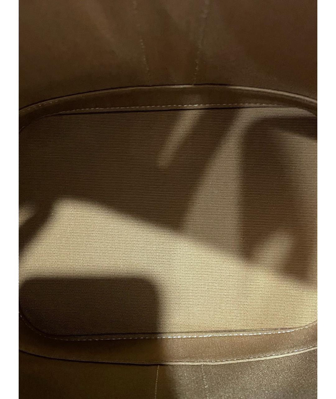 CELINE Коричневая кожаная сумка через плечо, фото 6