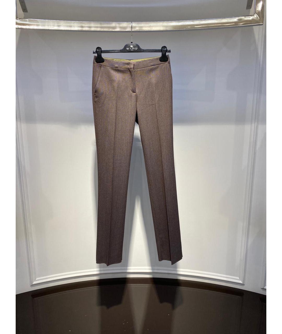 ETRO Коричневые брюки широкие, фото 2