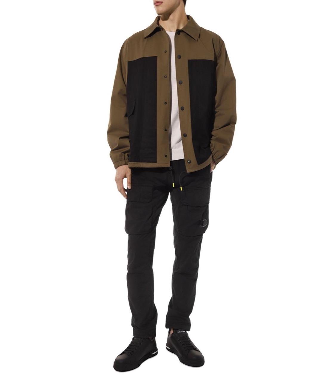 DOLCE&GABBANA Черные кожаные низкие кроссовки / кеды, фото 6