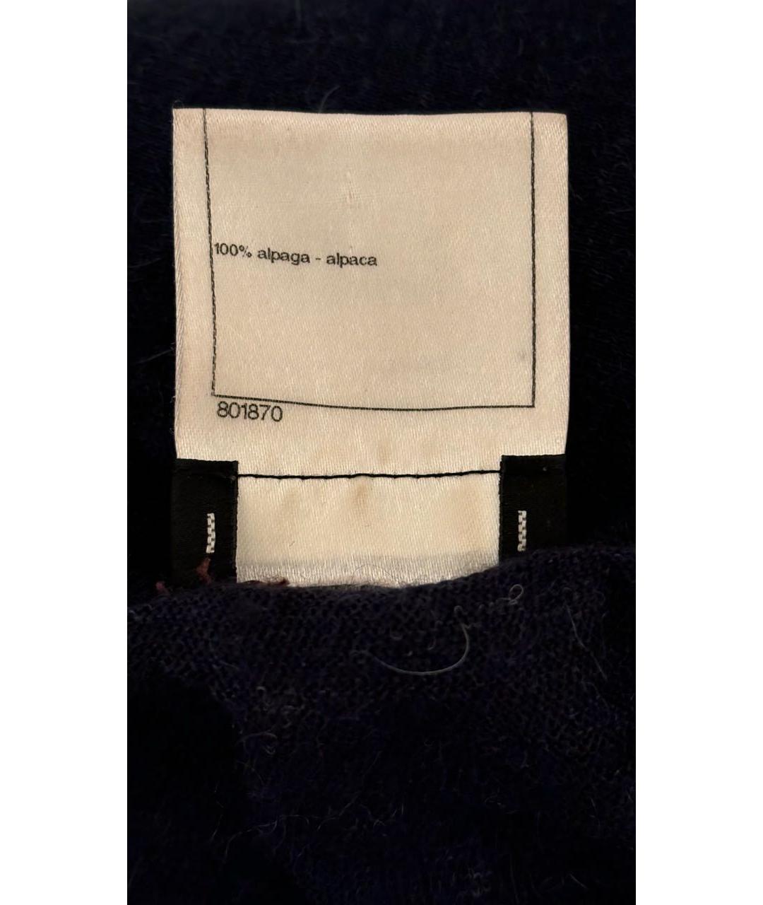 CHANEL Темно-синий шерстяной джемпер / свитер, фото 6