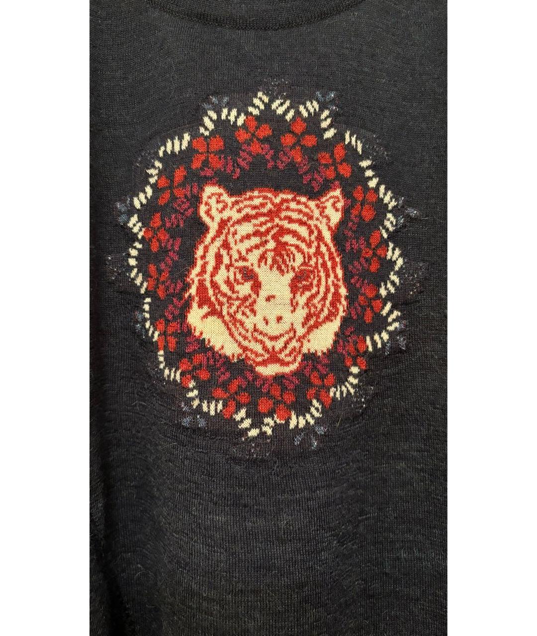 CHANEL Темно-синий шерстяной джемпер / свитер, фото 3