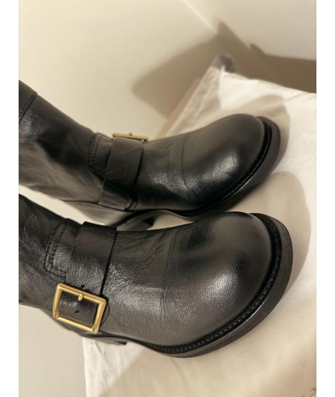 JIMMY CHOO Черные кожаные ботинки, фото 7