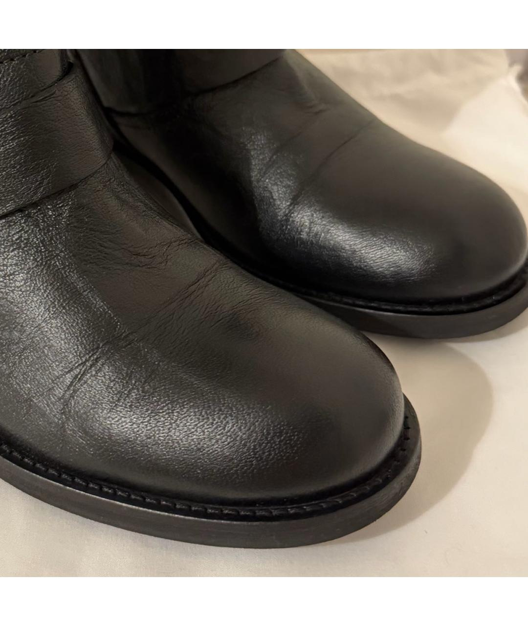 JIMMY CHOO Черные кожаные ботинки, фото 8