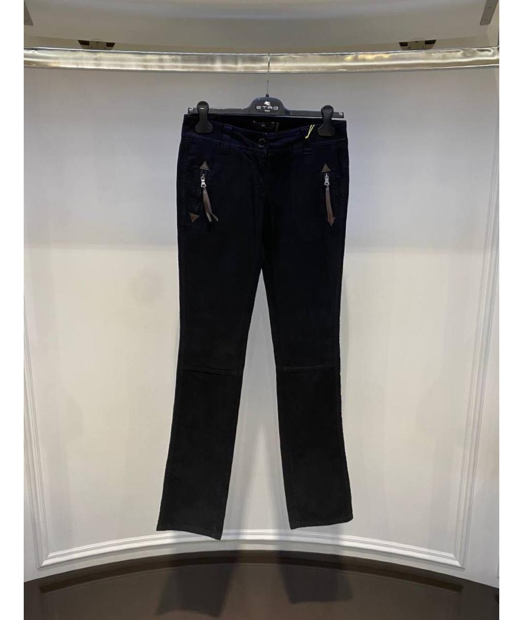 ETRO Черные прямые брюки, фото 4