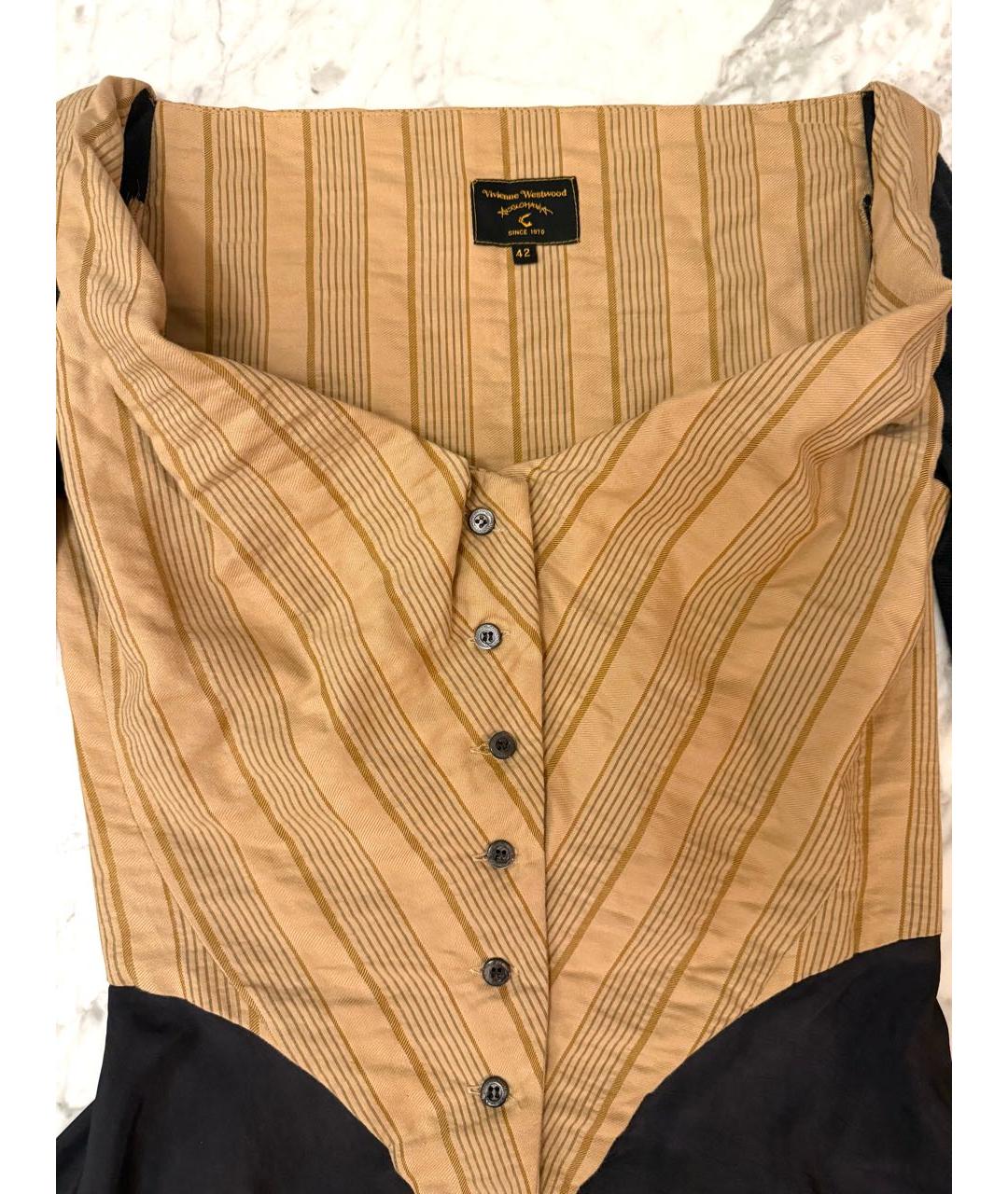 VIVIENNE WESTWOOD Бежевая хлопковая блузы, фото 6