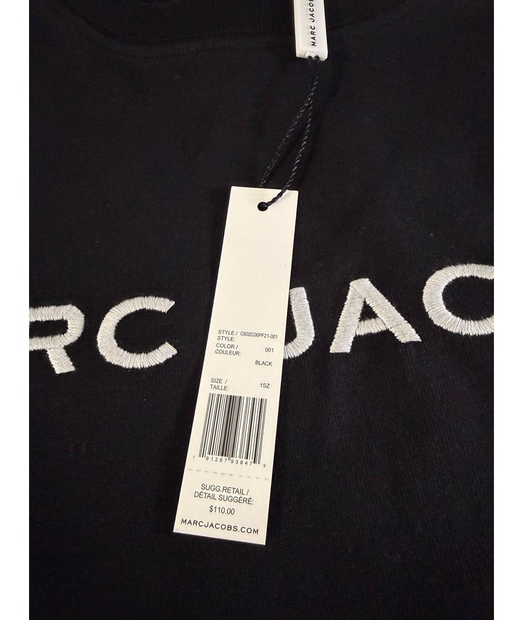 MARC JACOBS Черная хлопковая футболка, фото 3