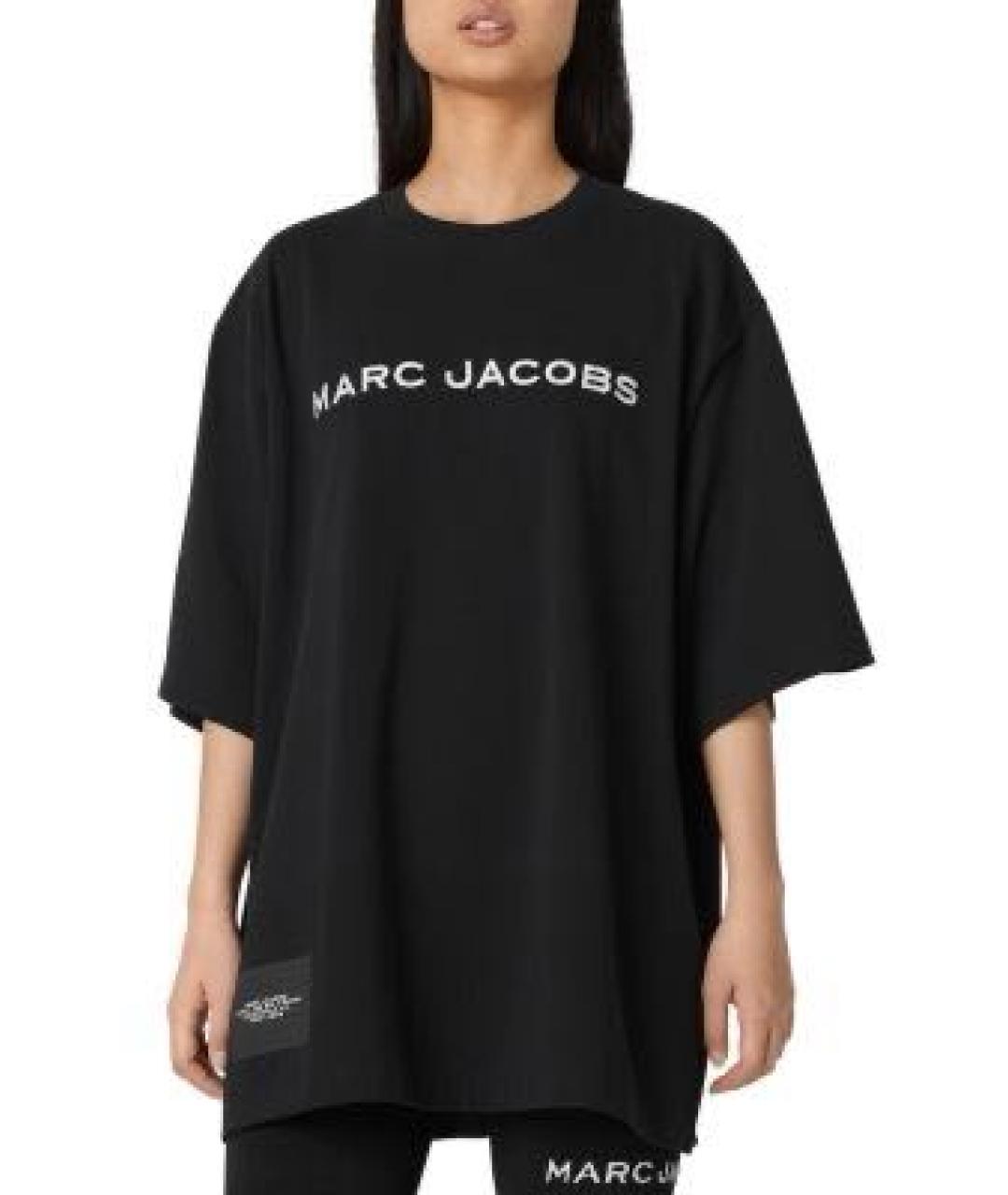 MARC JACOBS Черная хлопковая футболка, фото 2