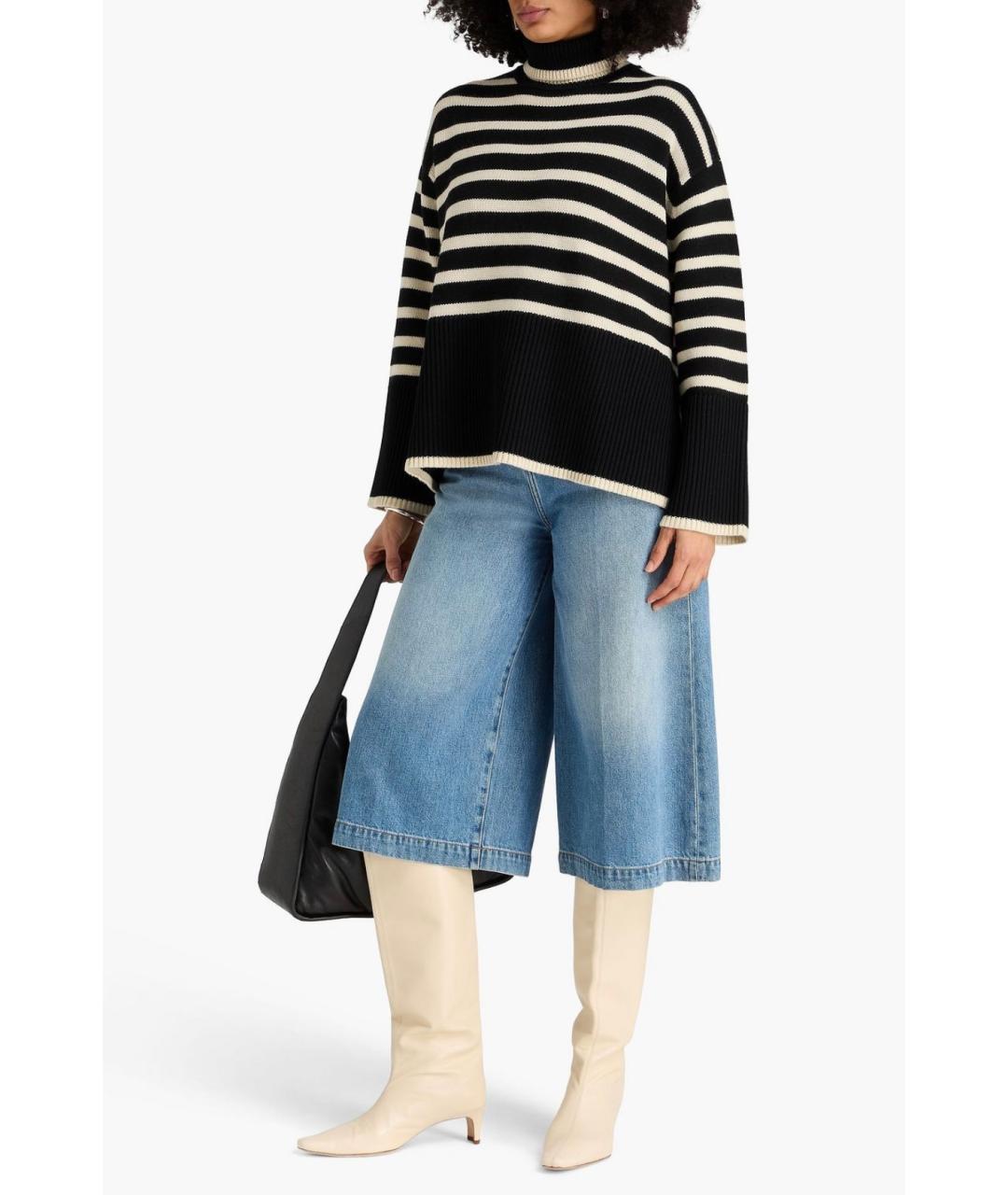 TOTEME Черный шерстяной джемпер / свитер, фото 2