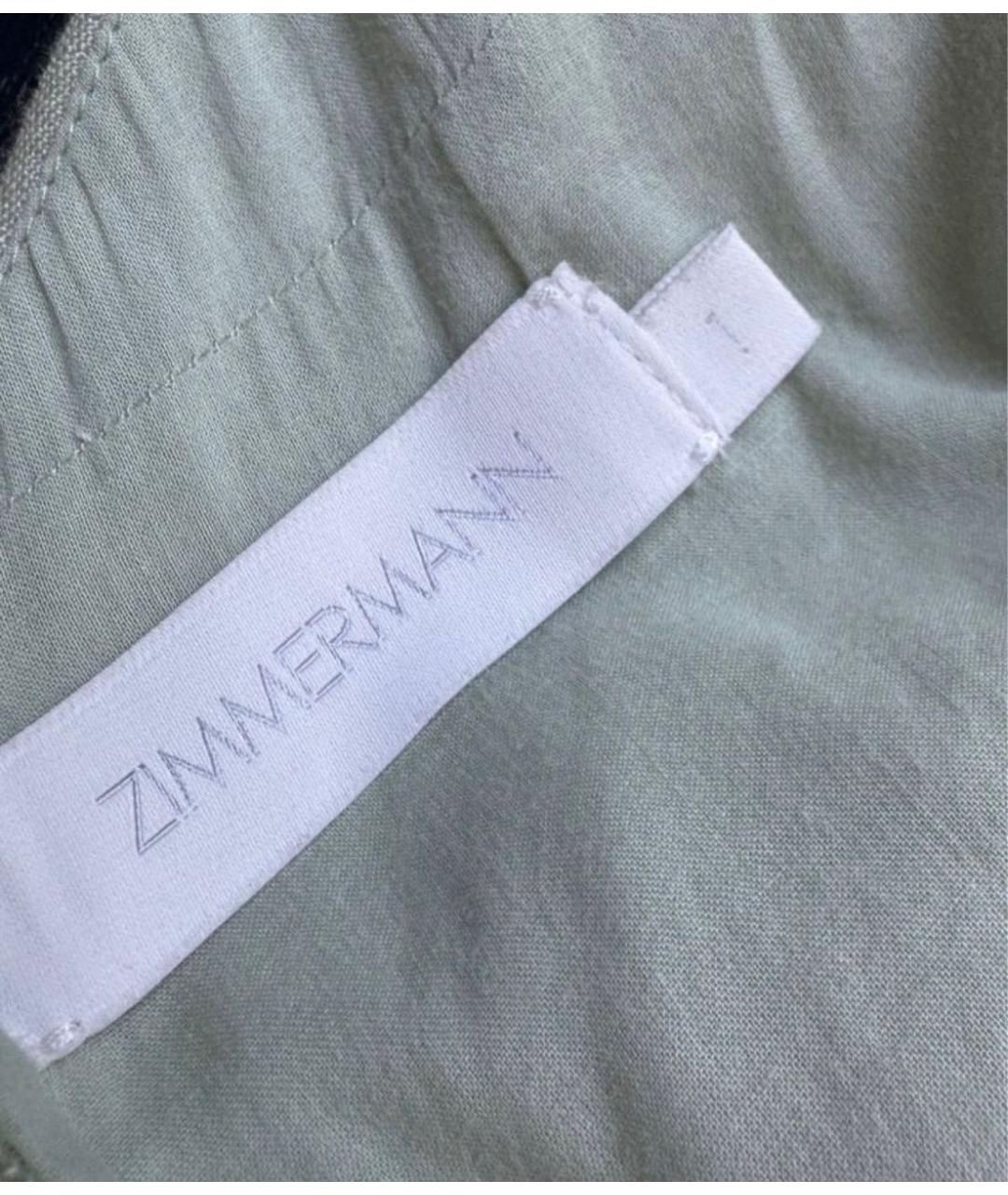 ZIMMERMANN Зеленый льняной сарафан, фото 6