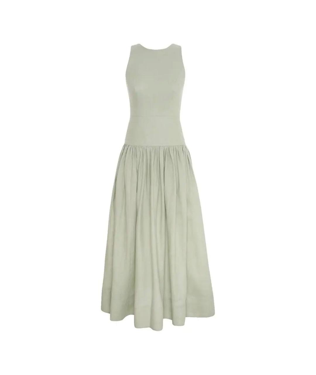 ZIMMERMANN Зеленый льняной сарафан, фото 9