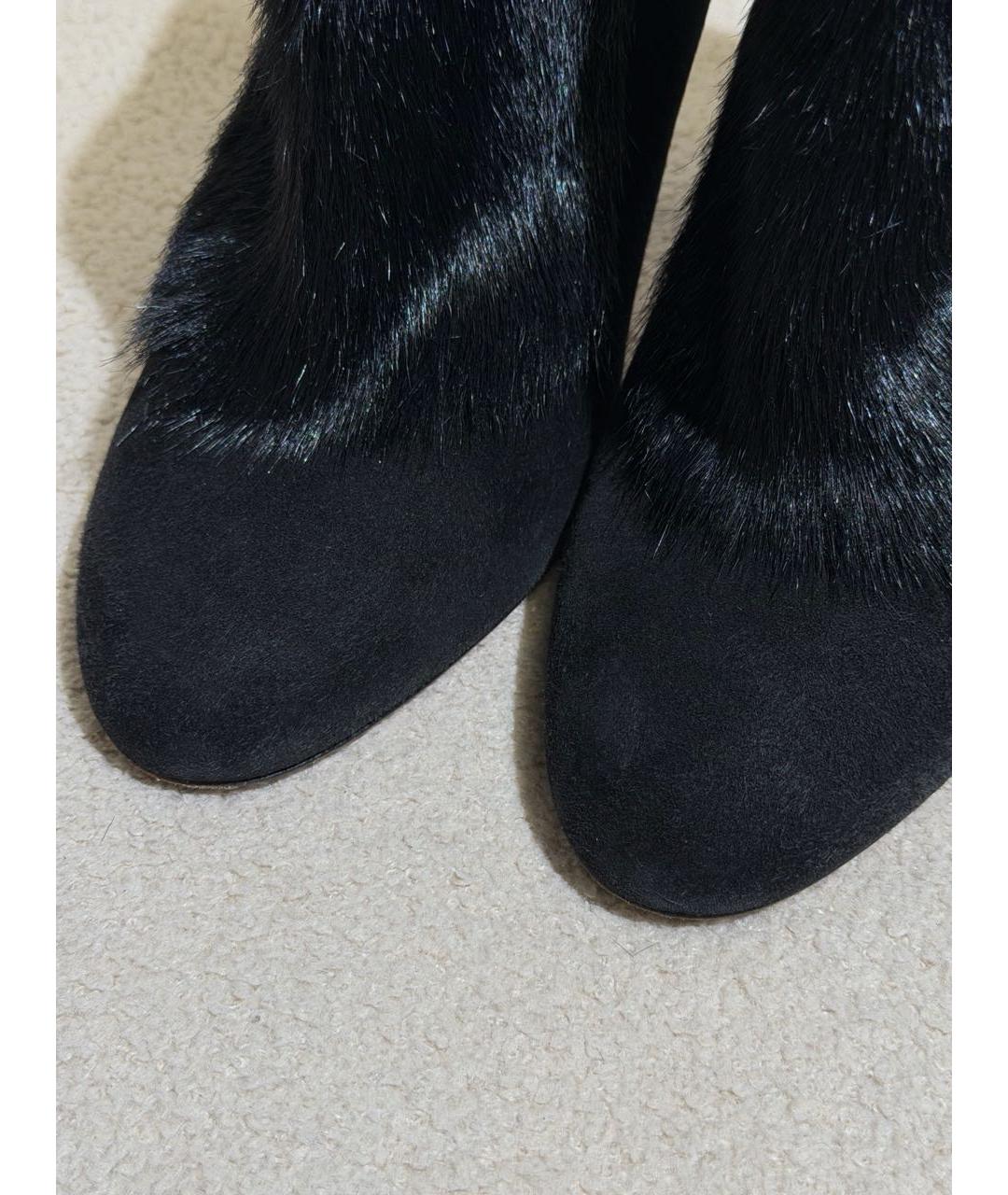 DOLCE&GABBANA Черные замшевые ботильоны, фото 6