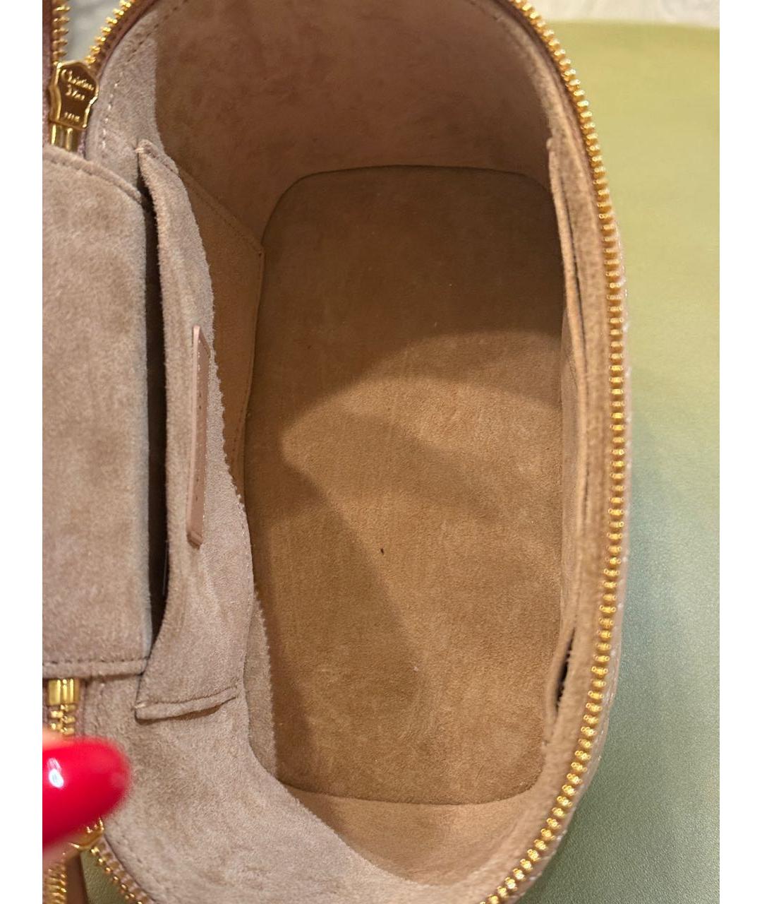 CHRISTIAN DIOR Розовая кожаная сумка через плечо, фото 6