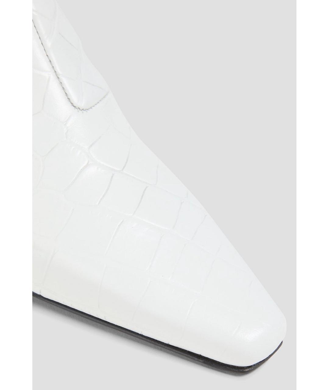TOTEME Белые кожаные ботильоны, фото 4