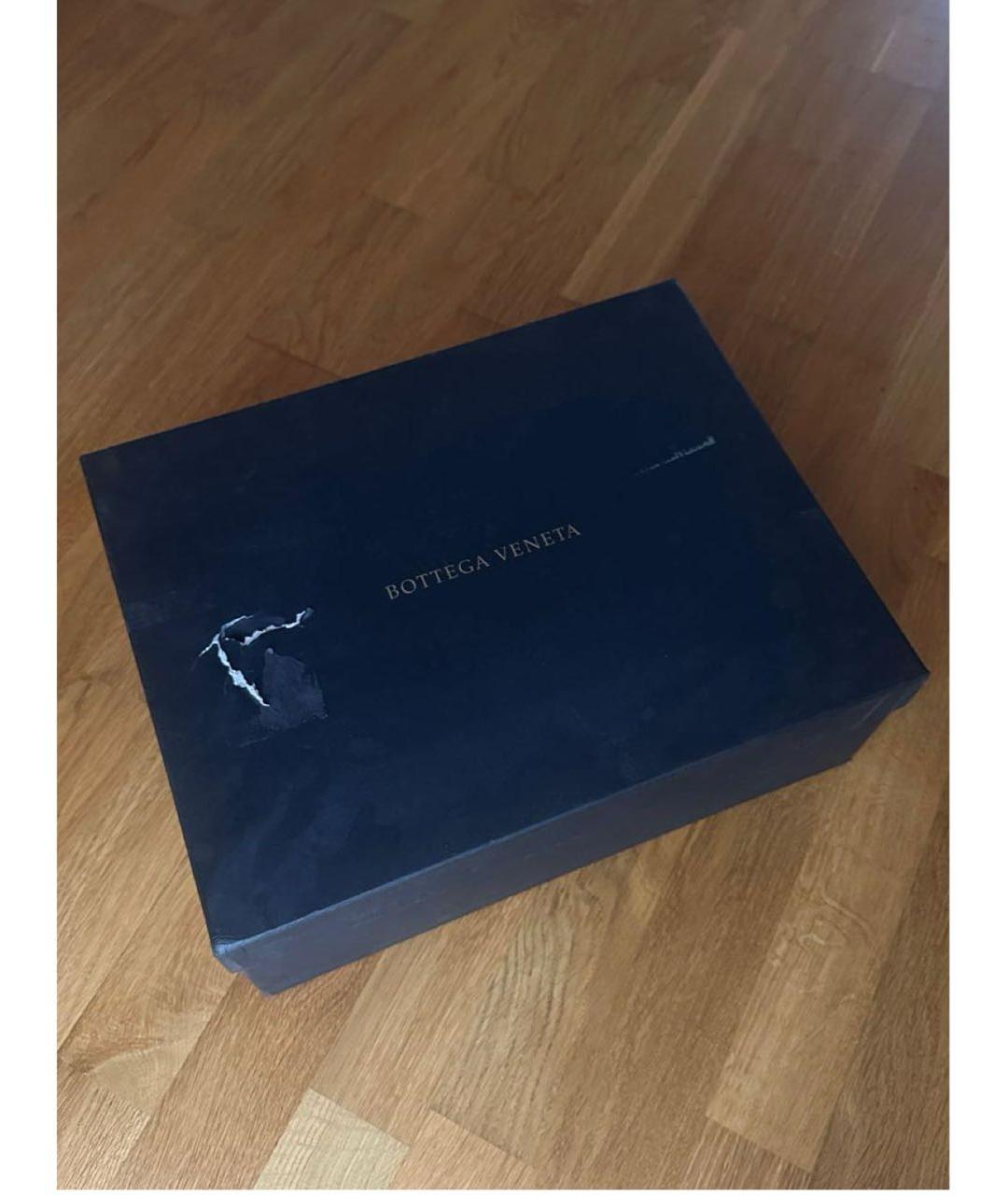 BOTTEGA VENETA Черные кожаные ботинки, фото 5