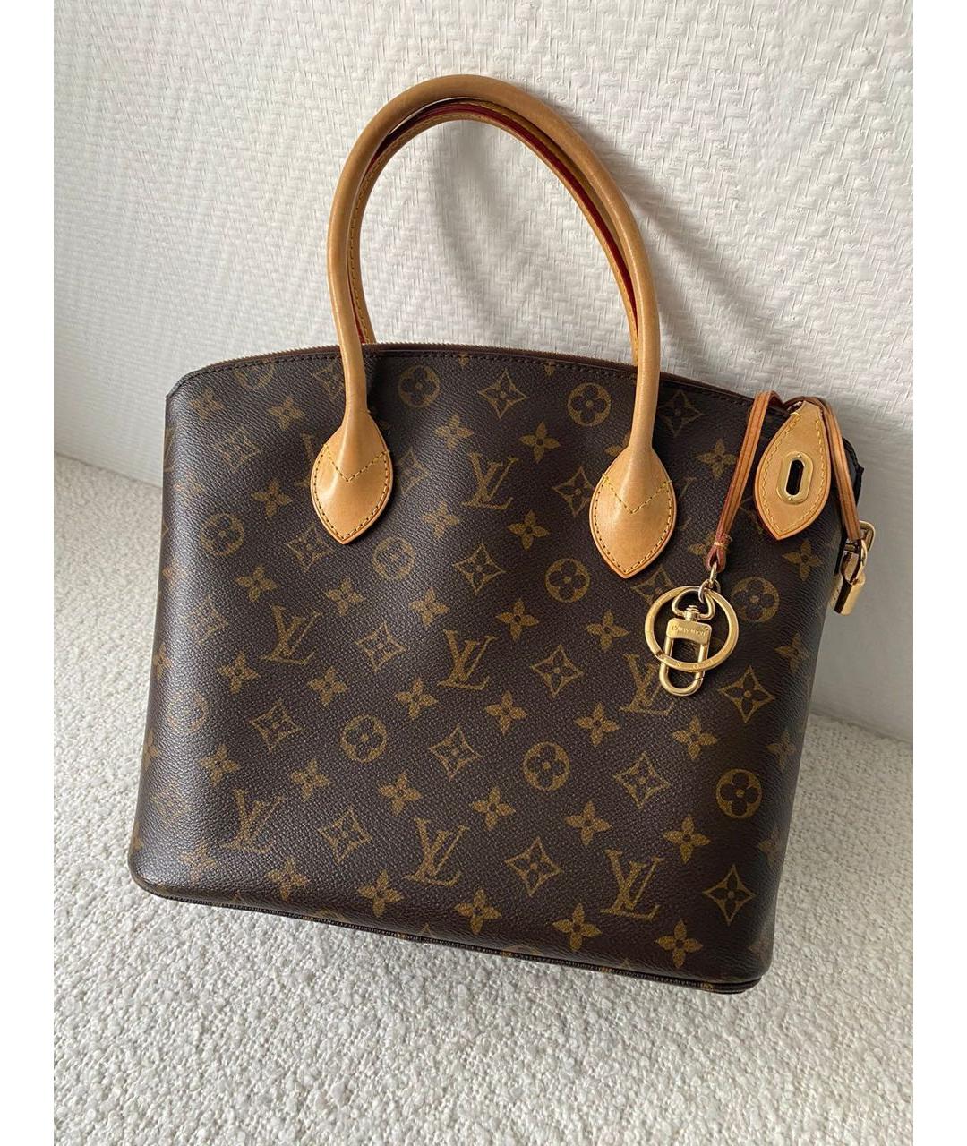 LOUIS VUITTON Коричневая сумка с короткими ручками, фото 2