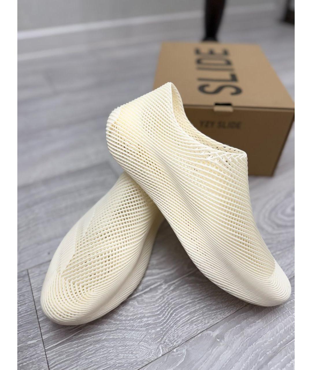 ADIDAS Бежевые резиновые низкие ботинки, фото 5