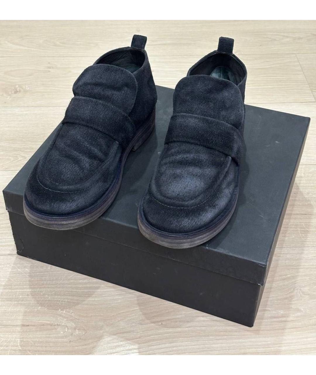 MARSELL Темно-синие замшевые высокие ботинки, фото 2