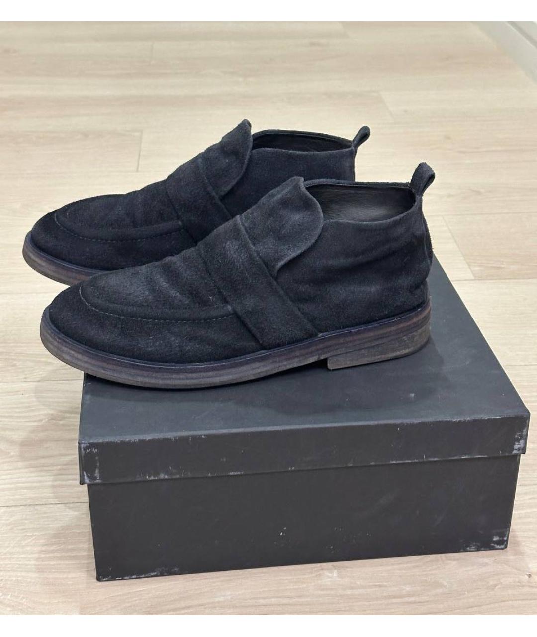 MARSELL Темно-синие замшевые высокие ботинки, фото 7