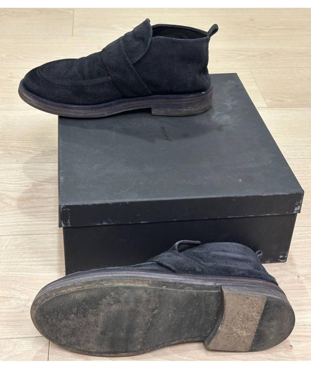 MARSELL Темно-синие замшевые высокие ботинки, фото 6
