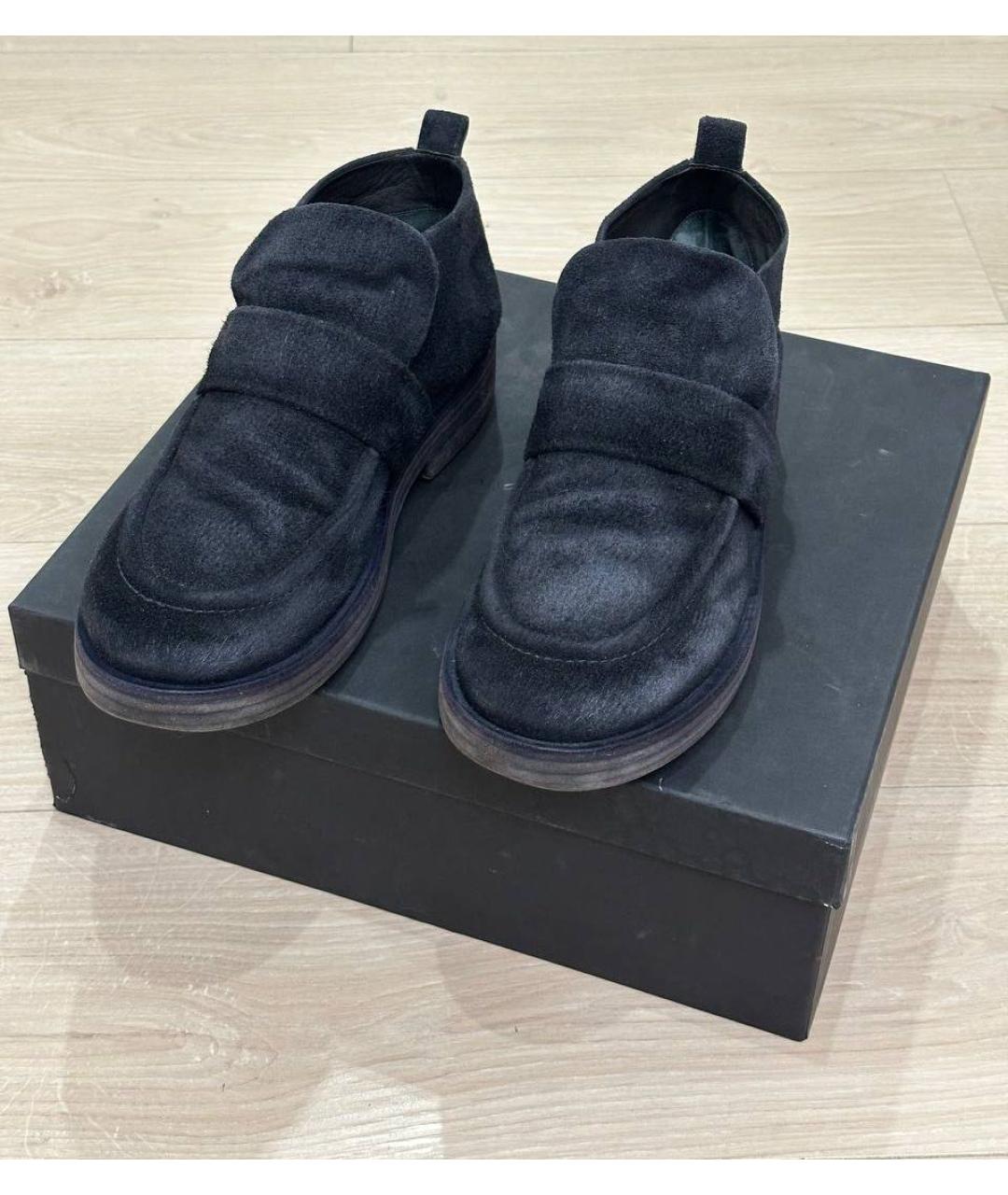 MARSELL Темно-синие замшевые высокие ботинки, фото 3