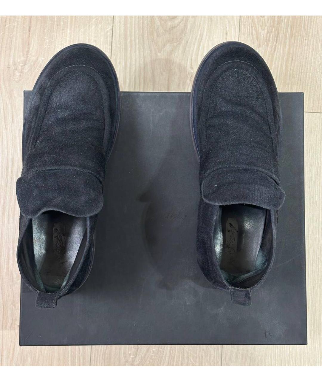 MARSELL Темно-синие замшевые высокие ботинки, фото 4