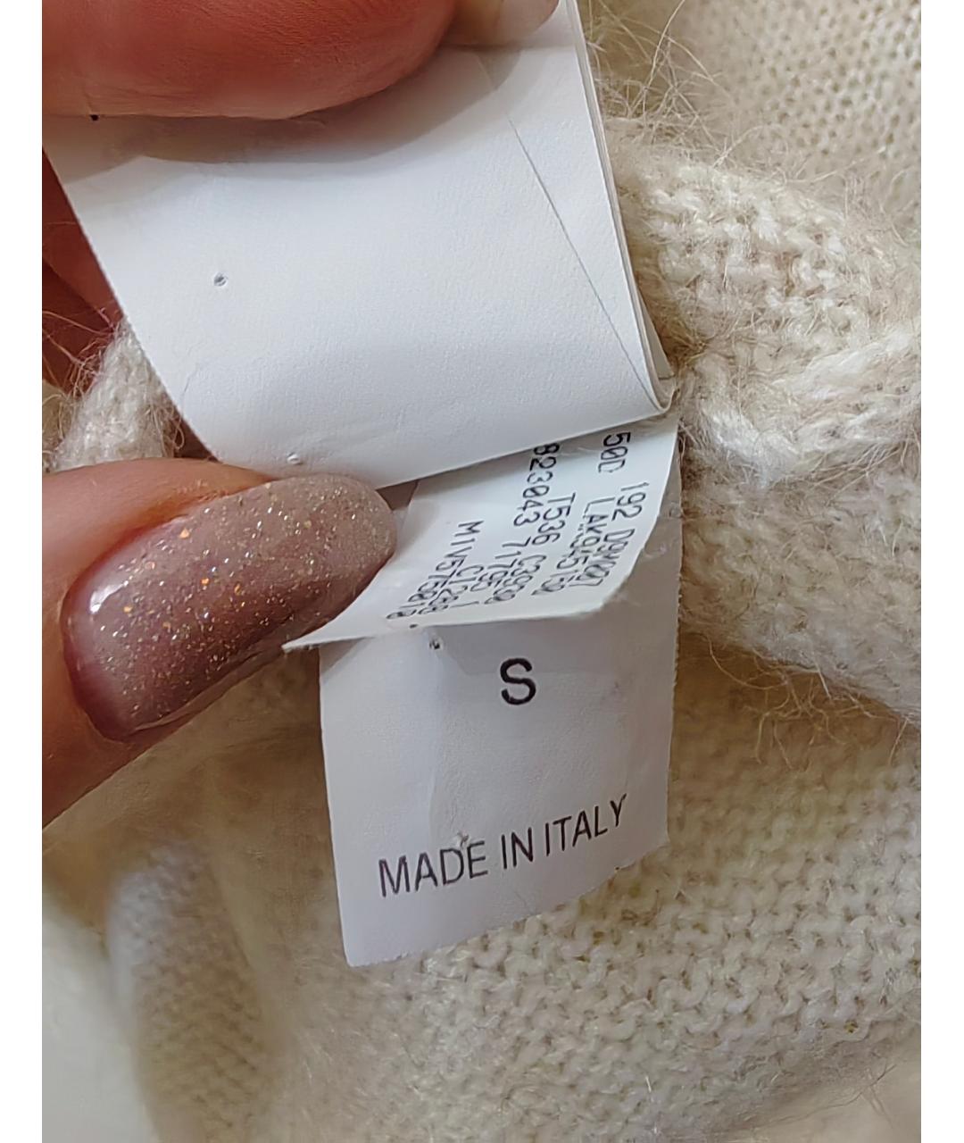 BRUNELLO CUCINELLI Белый шерстяной джемпер / свитер, фото 7