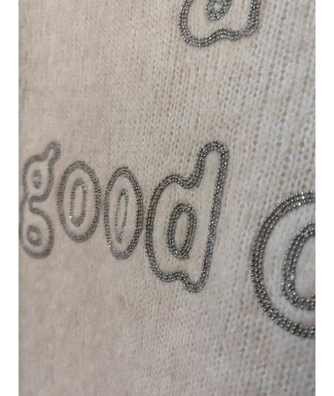 BRUNELLO CUCINELLI Белый шерстяной джемпер / свитер, фото 4