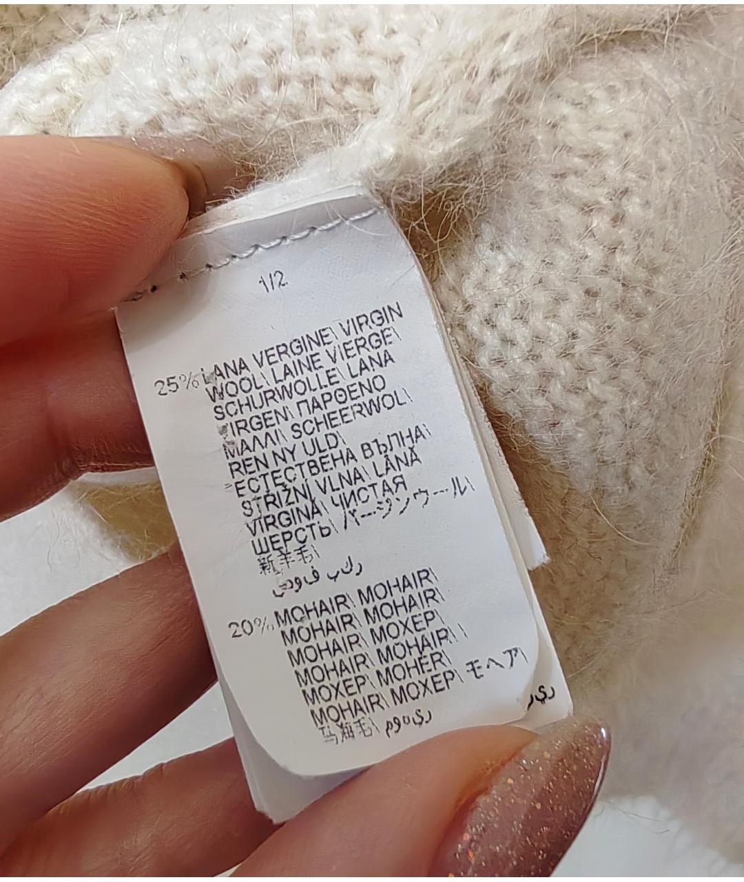 BRUNELLO CUCINELLI Белый шерстяной джемпер / свитер, фото 5