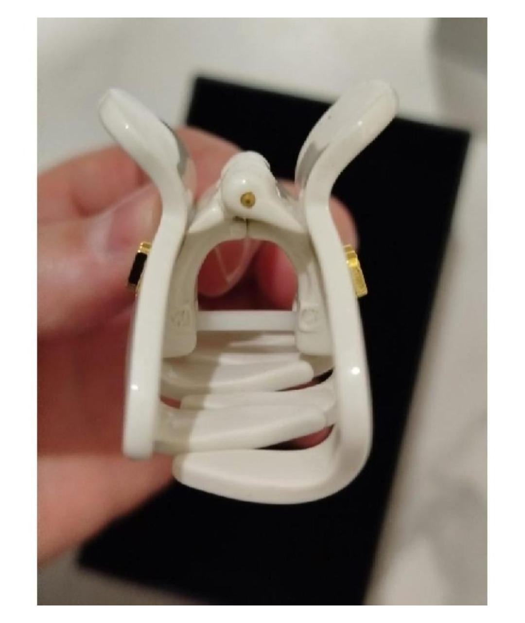 BALMAIN Белая заколка, фото 8