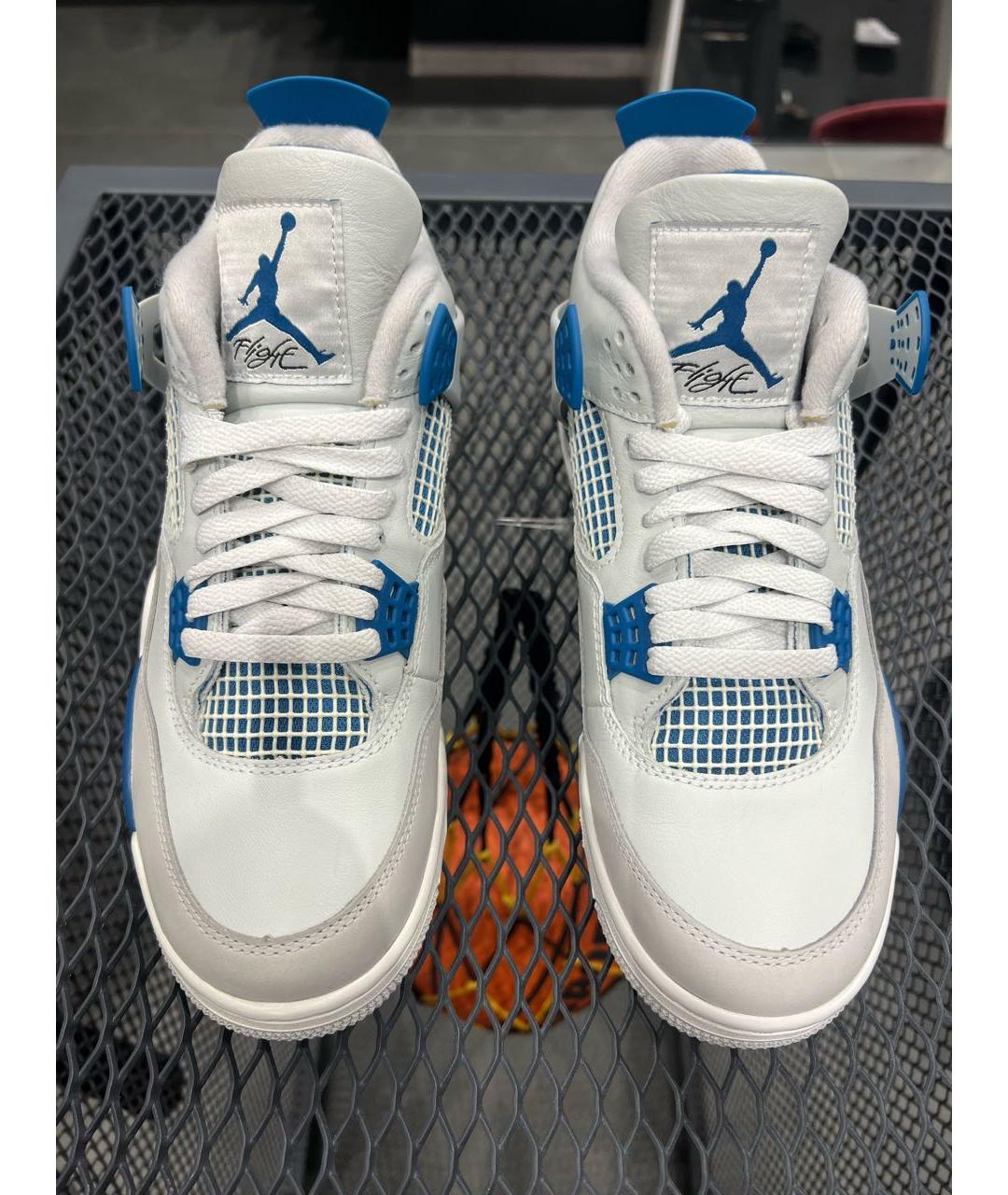 JORDAN Белые кожаные высокие кроссовки / кеды, фото 2