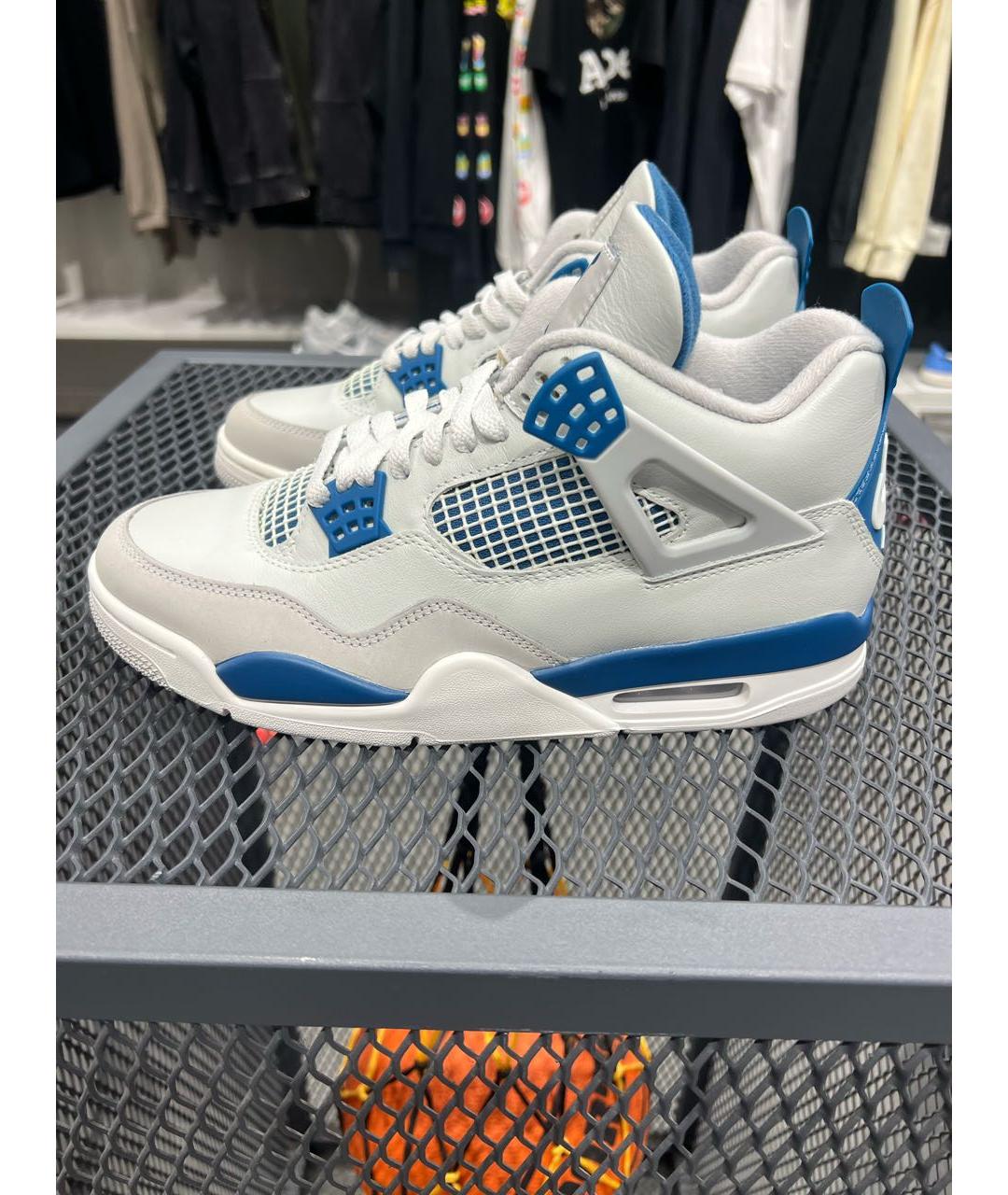 JORDAN Белые кожаные высокие кроссовки / кеды, фото 7