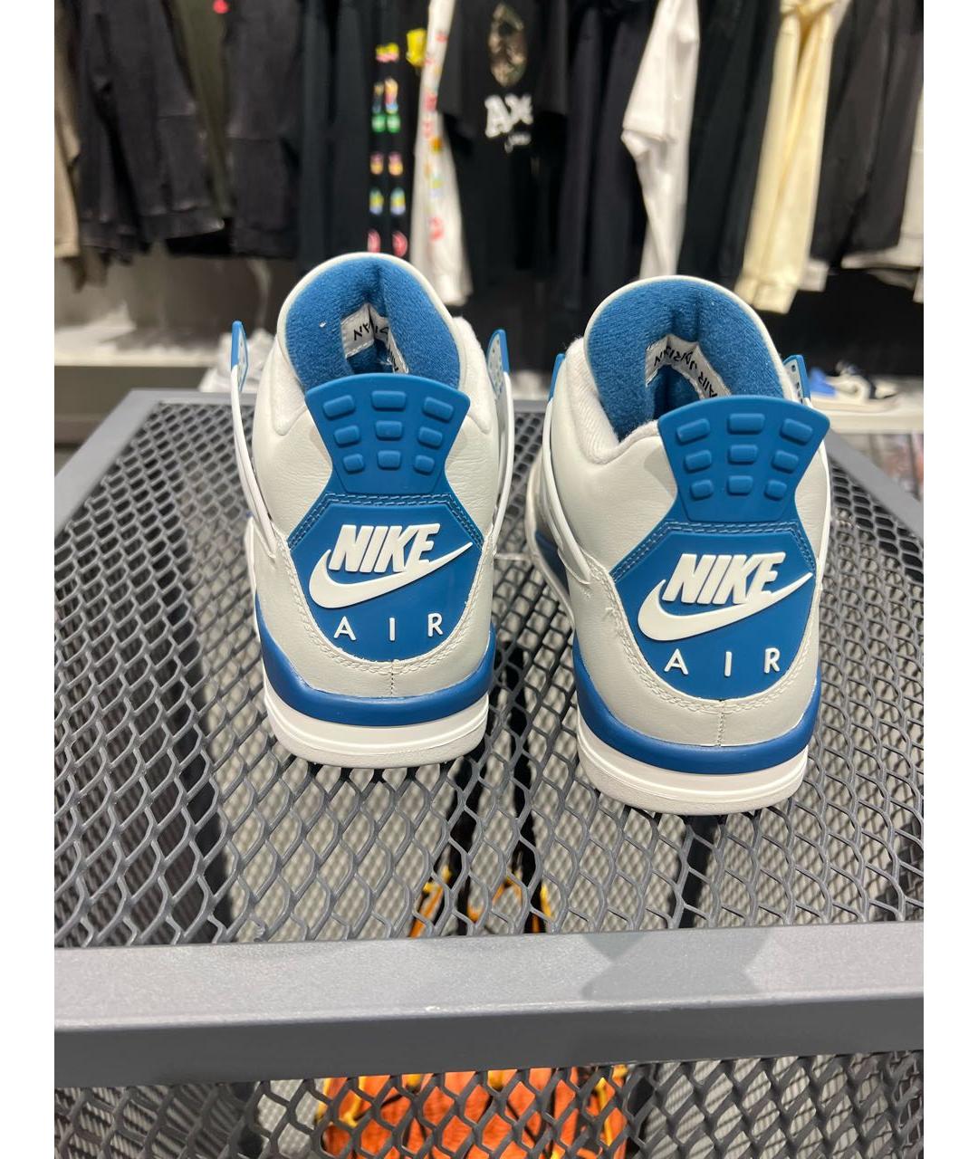 JORDAN Белые кожаные высокие кроссовки / кеды, фото 4