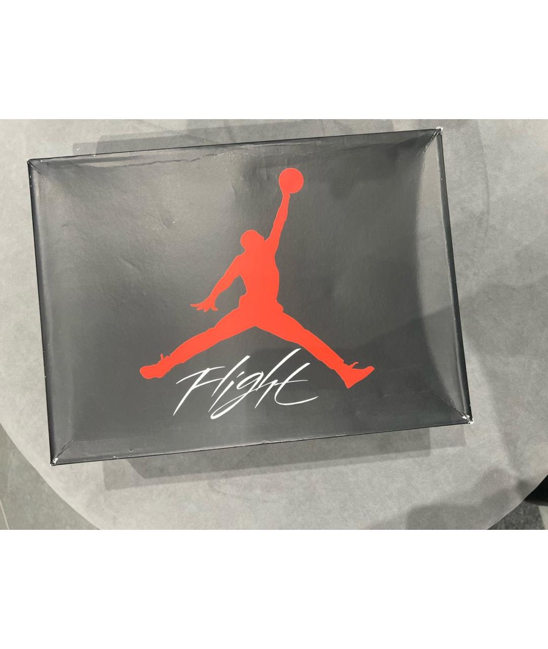 JORDAN Белые кожаные высокие кроссовки / кеды, фото 6