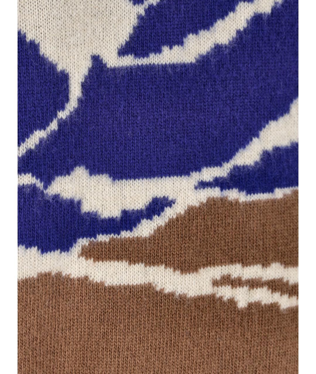 MONCLER Синий шерстяной джемпер / свитер, фото 5