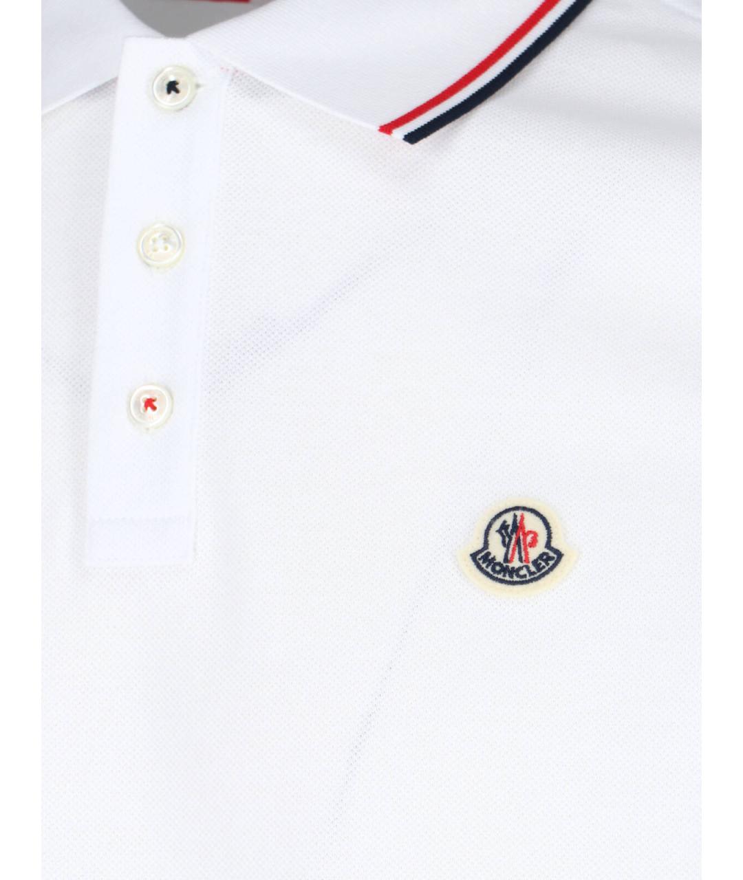 MONCLER Белая хлопковая футболка, фото 3