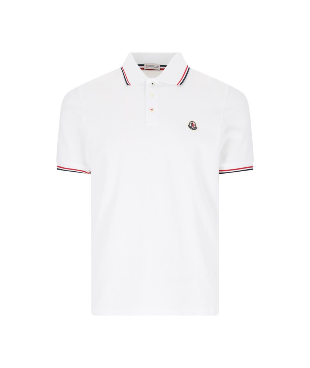 MONCLER Белая хлопковая футболка, фото 1