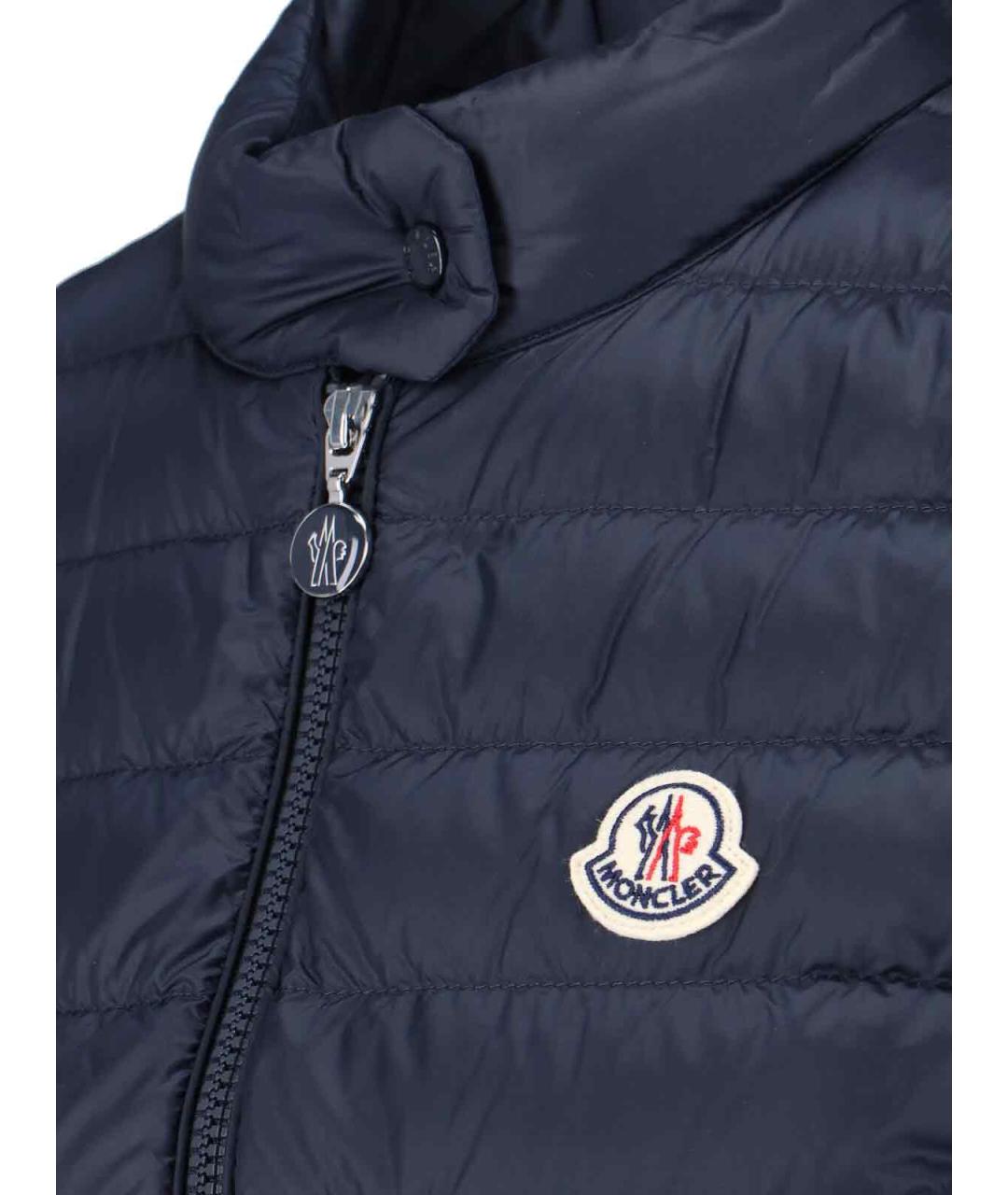 MONCLER Синий полиамидовый жилет, фото 4
